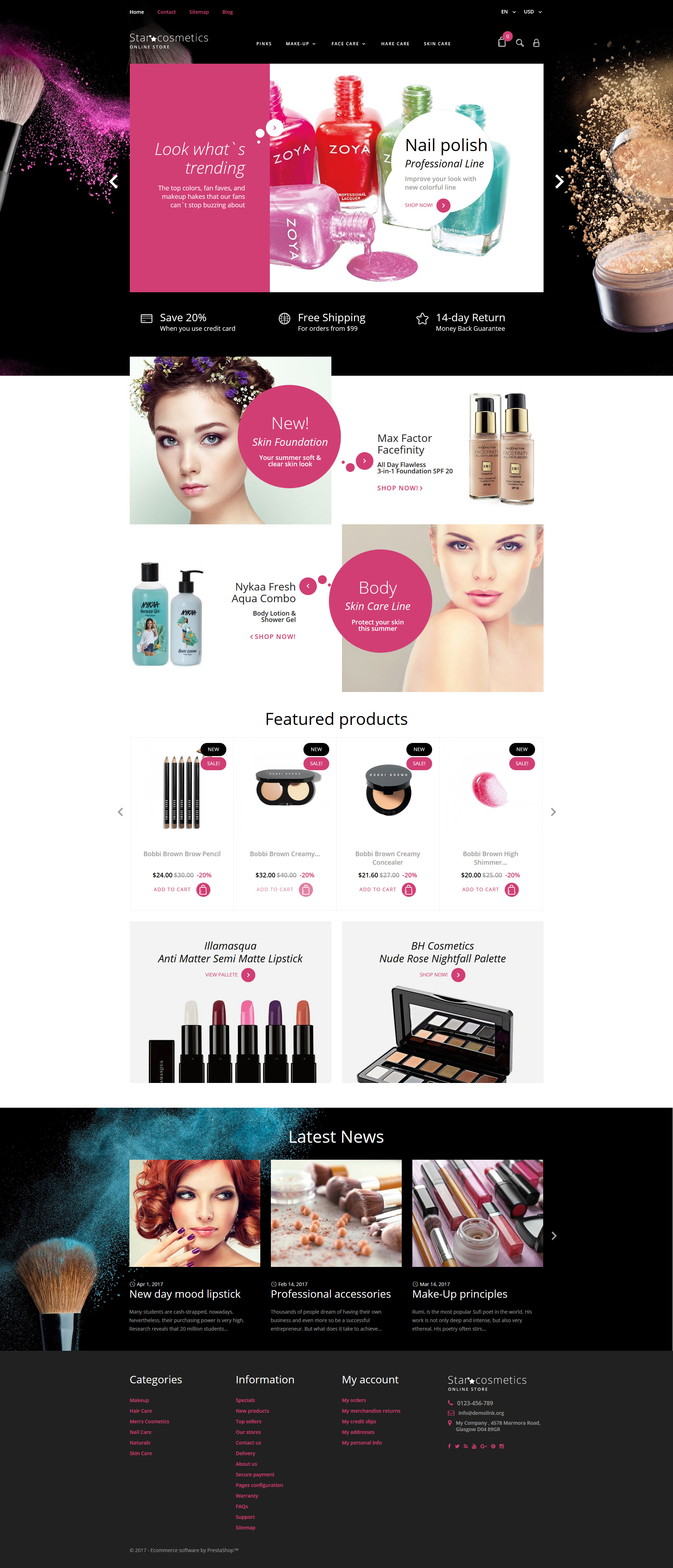 Star Cosmetics - Beauty Items Responsive PrestaShop Theme