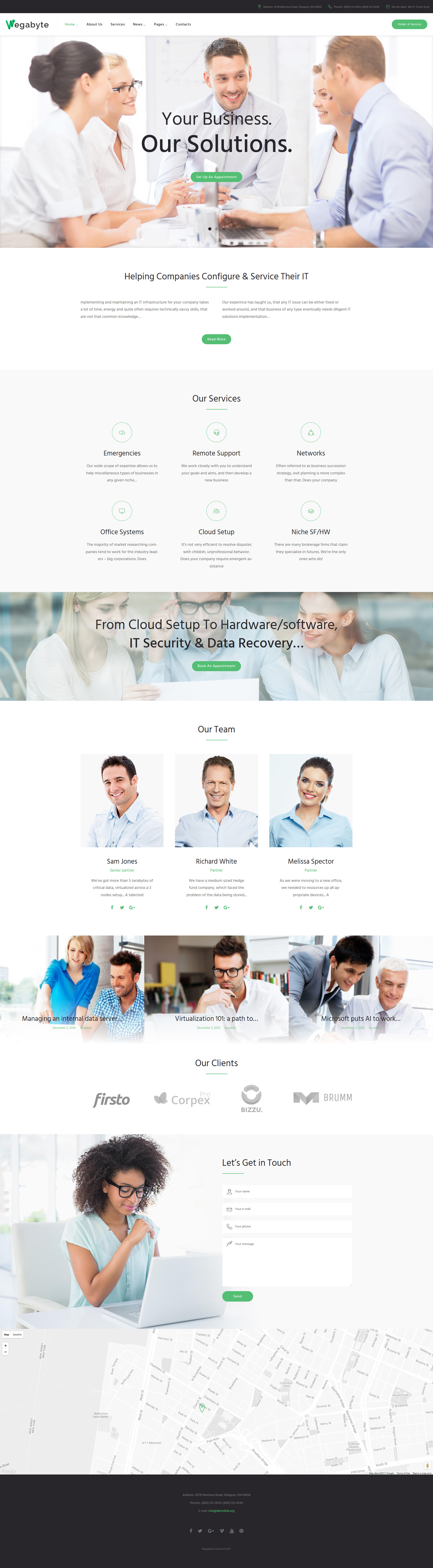 WegaByte - Elementor-based IT Consulting WordPress Theme