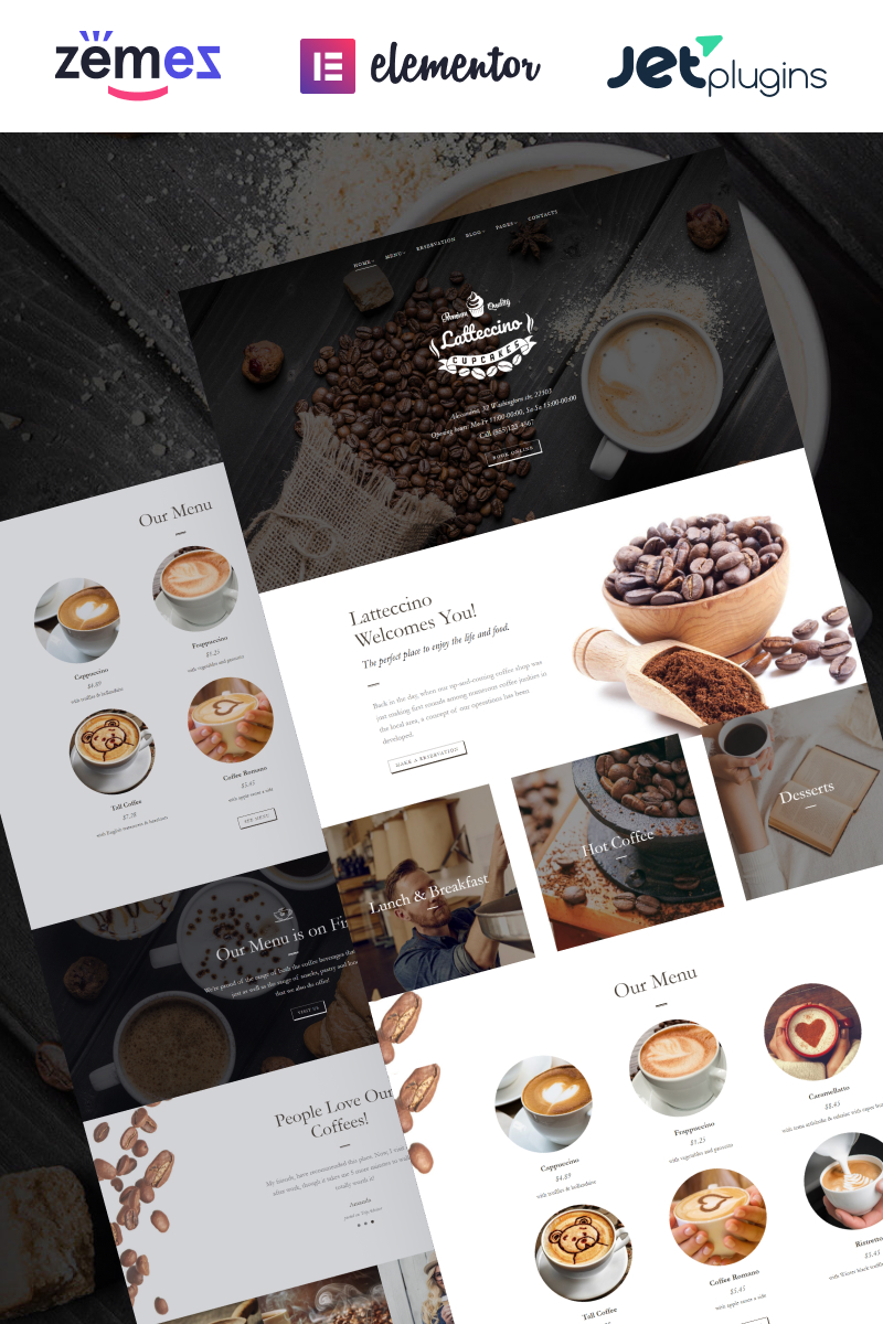 Latteccino - Coffee Shop WordPress Theme