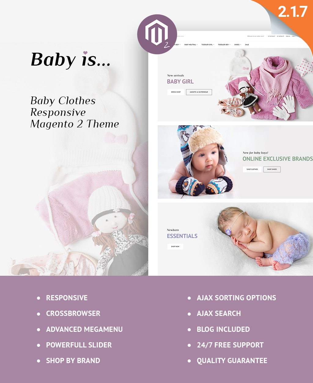 Babyis - Baby Clothes Store Responsive Magento Theme
