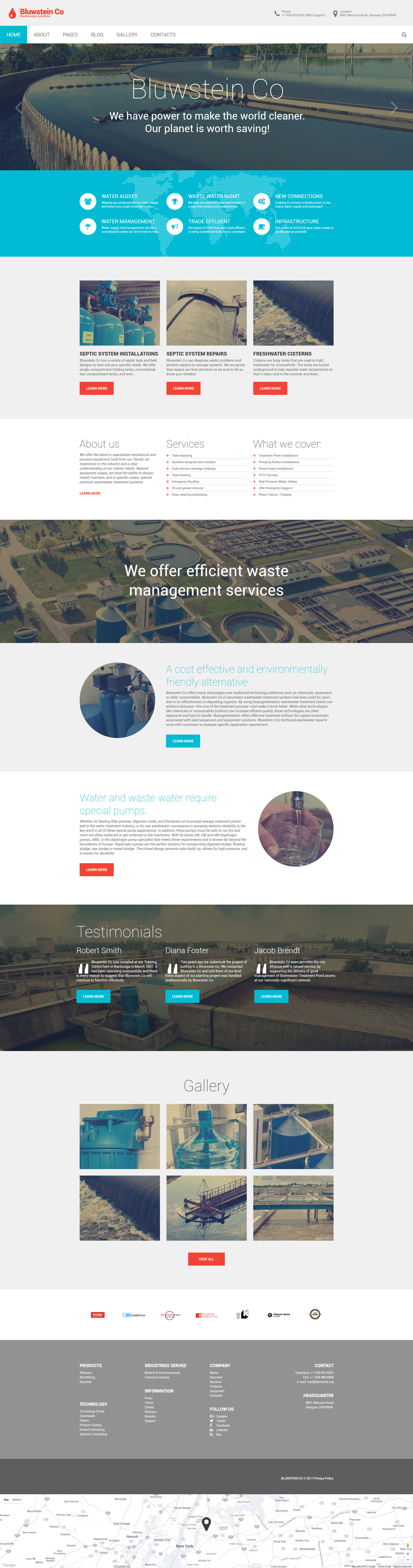 Bluwstein Co - Environmental Joomla Template