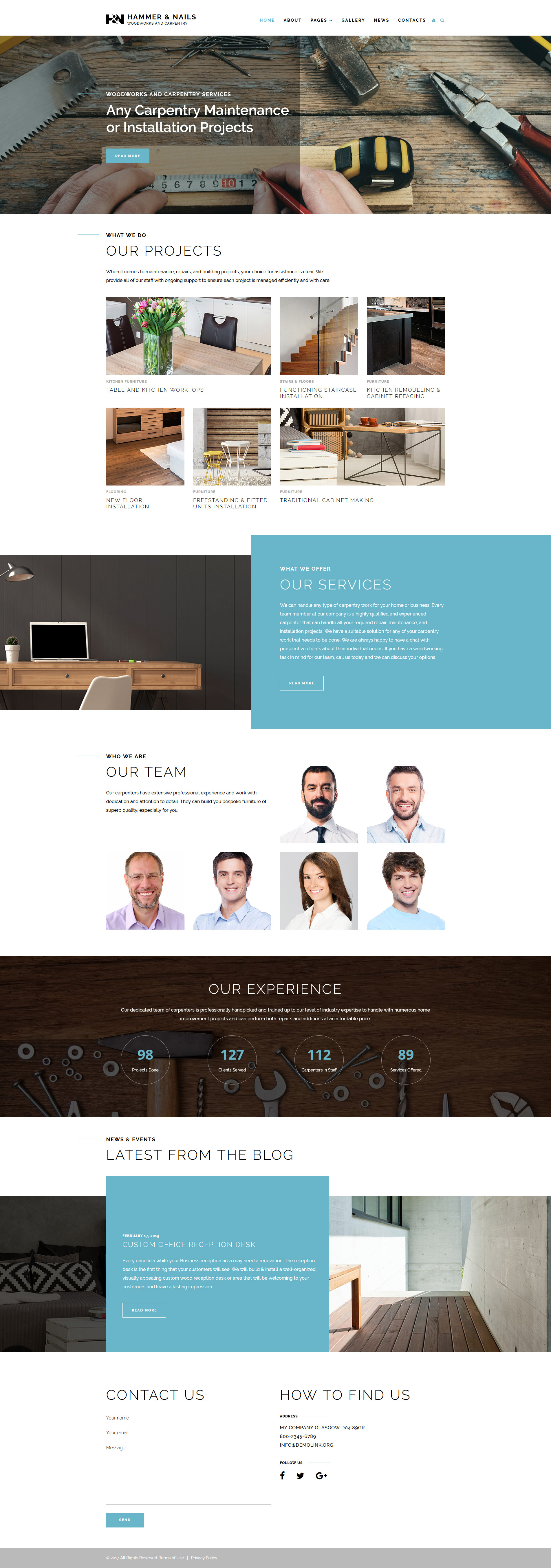 Crafts Responsive Joomla Template