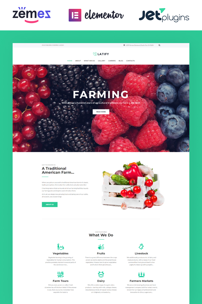 Latify - Private Farm Responsive WordPress Theme