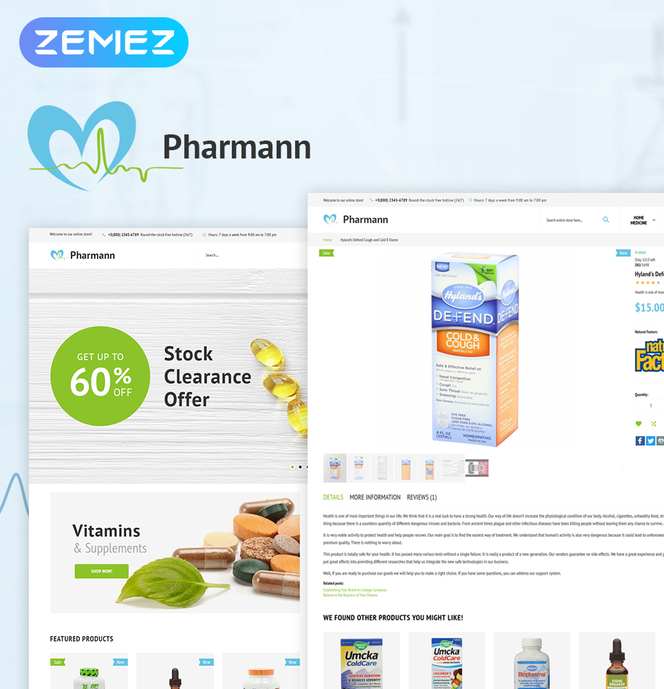 Pharmann - Drug Store Magento Theme