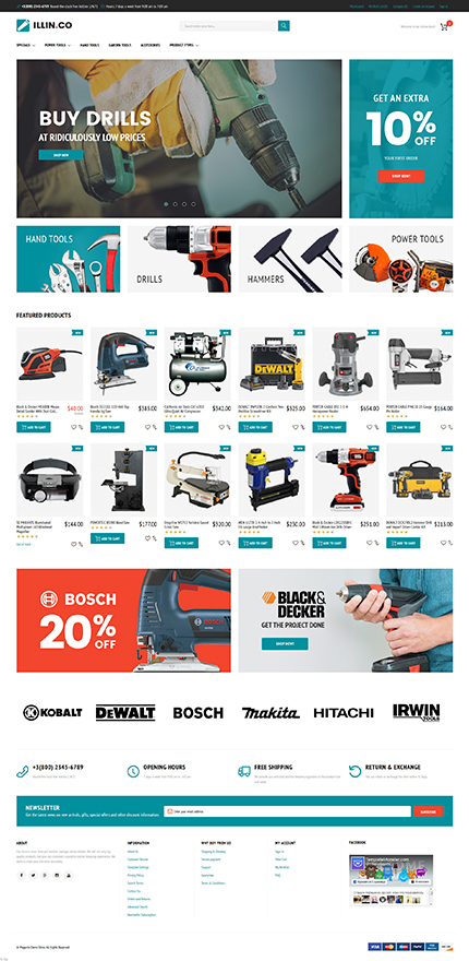 Magento Main Page  preview