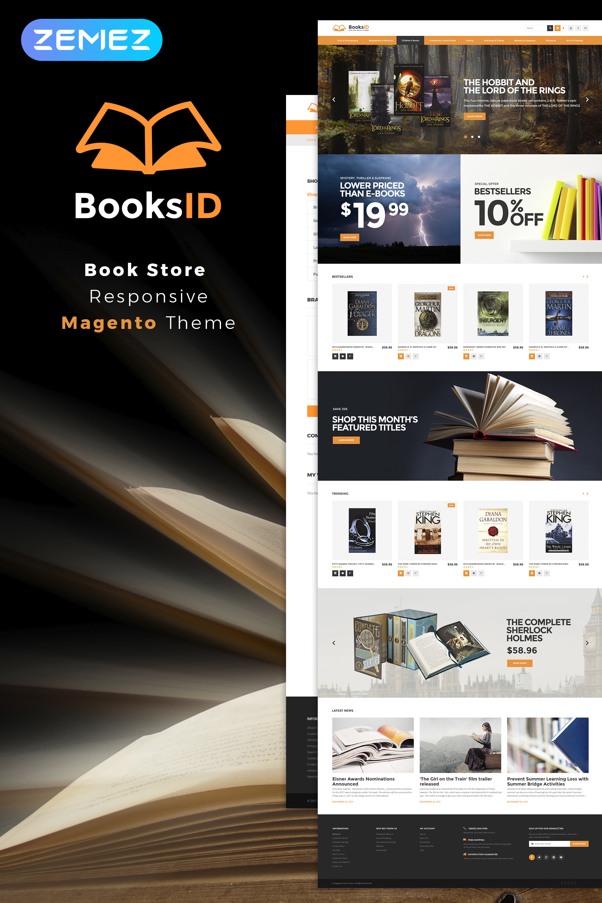 BooksID - Book Store Magento Theme