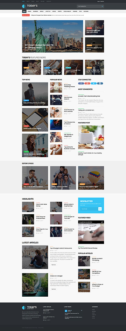 Joomla Main Page preview