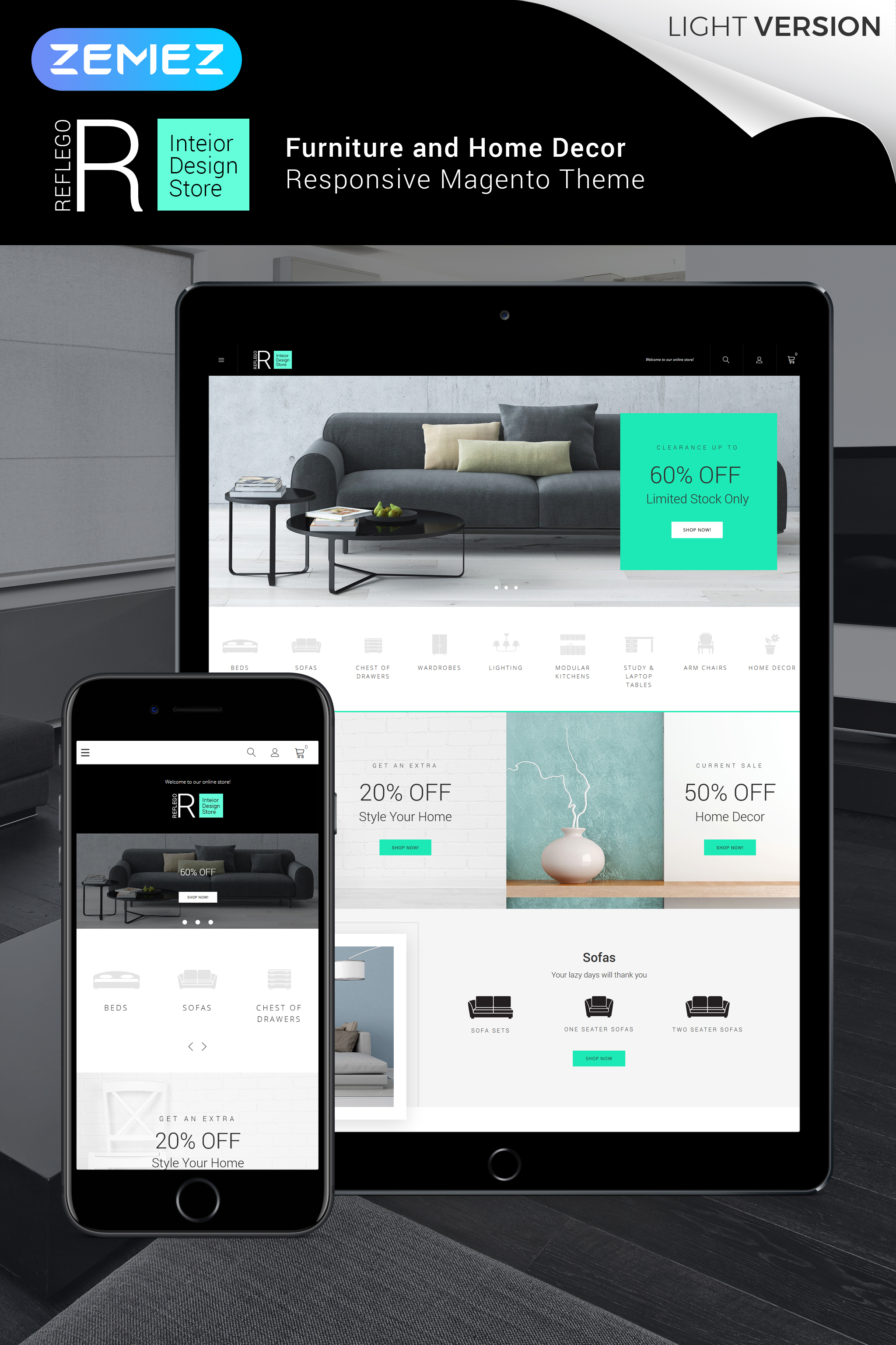 Reflego - Furniture & Home Decor Magento Theme