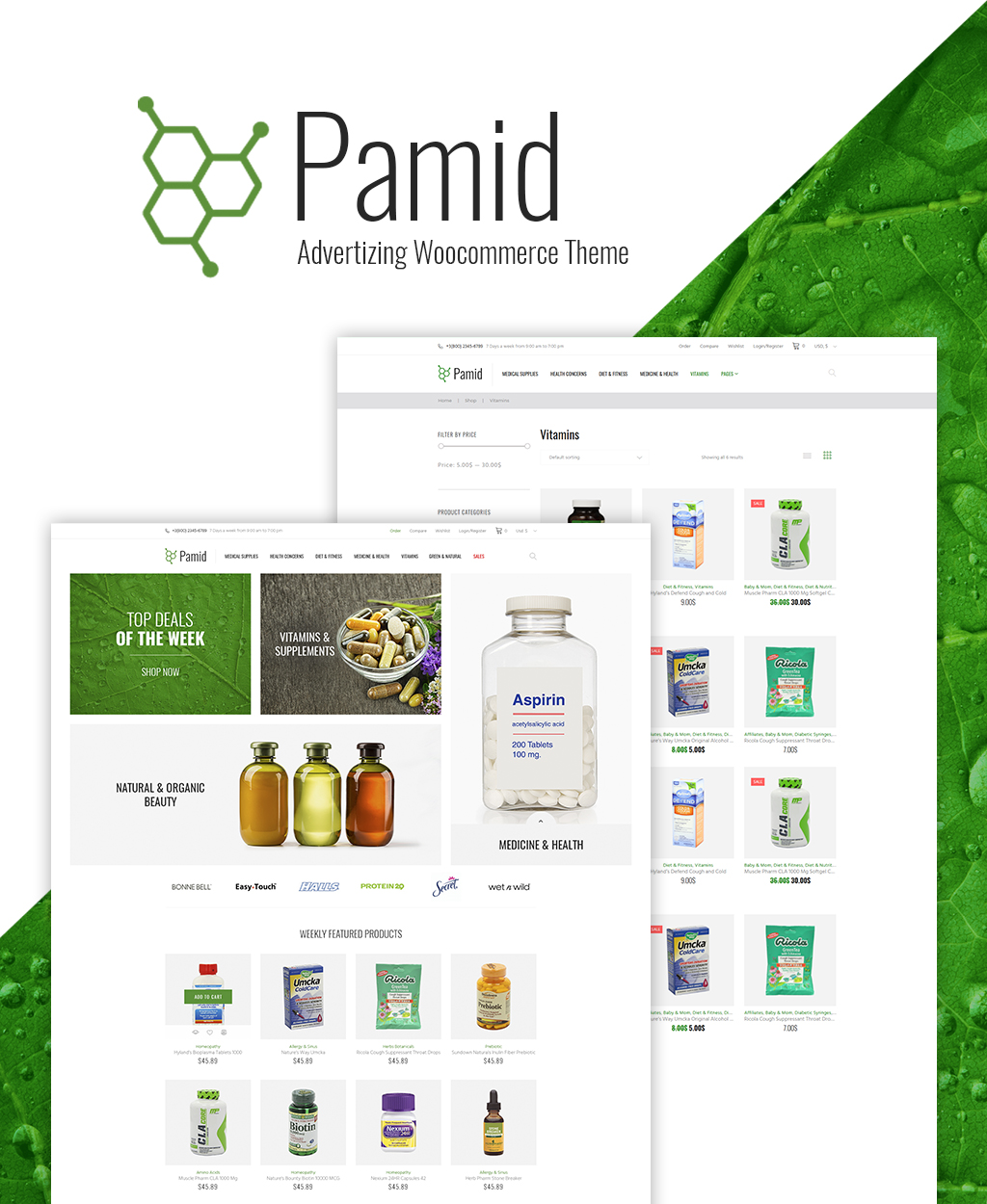 Pamid - Drug Store Responsive WooCommerce Theme