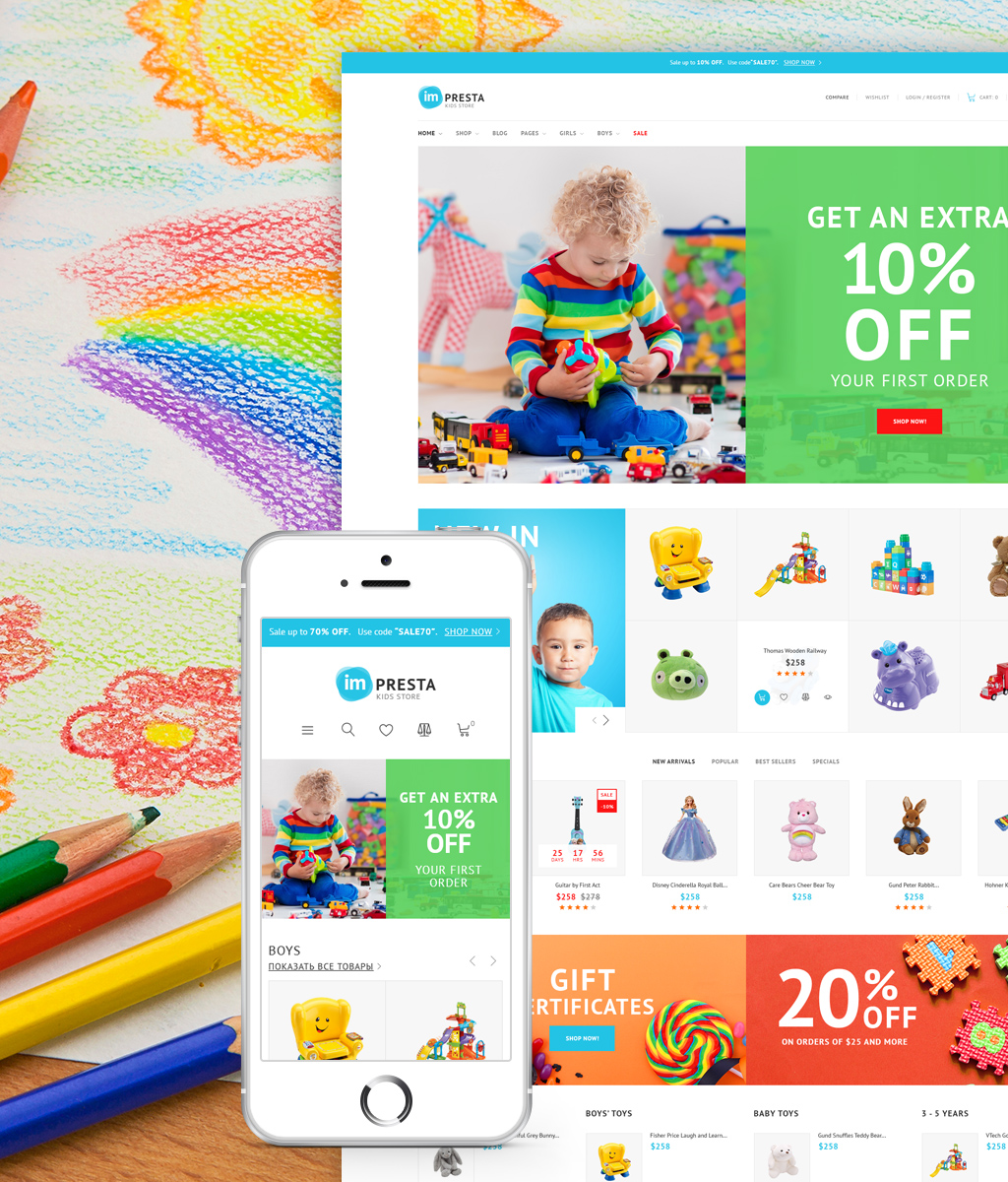 Impresta - Kids Store PrestaShop Theme