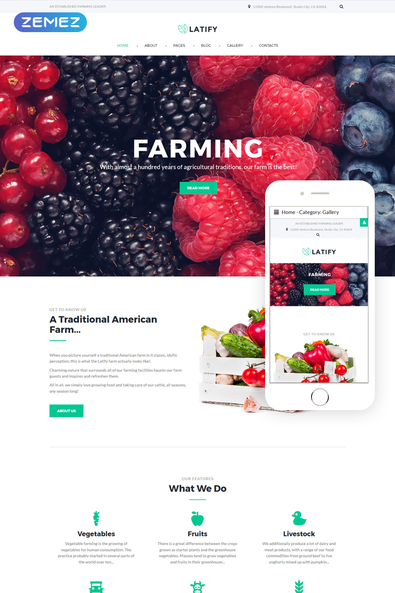 Farm Responsive Joomla Template