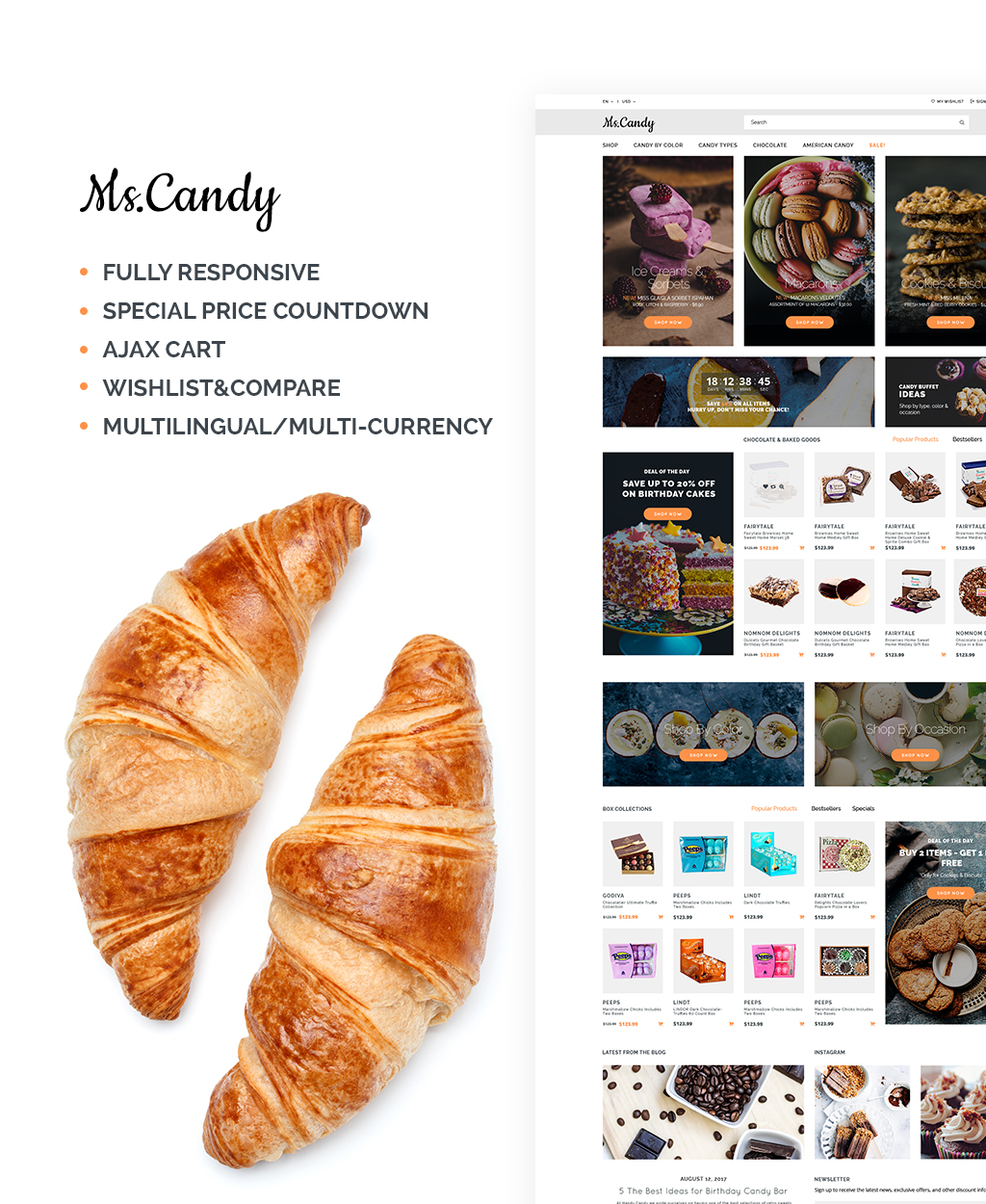 Sweet Shop Responsive OpenCart Template