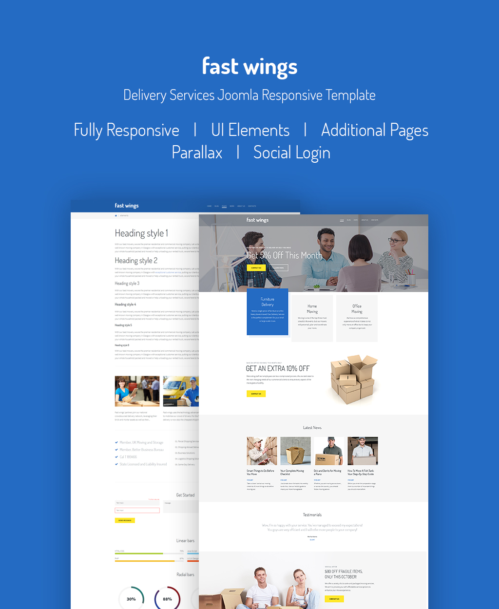 Moving Company Responsive Joomla Template