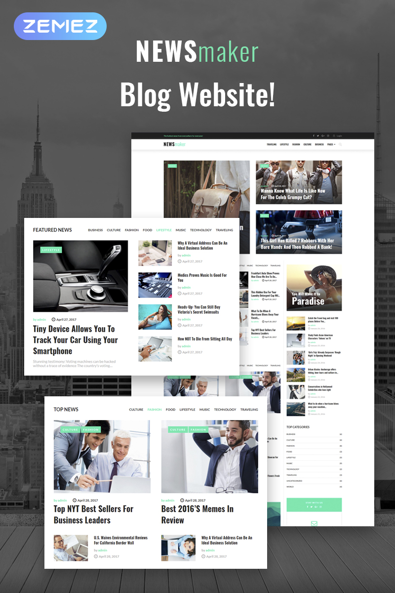 NEWSmaker - News & Magazine WordPress theme