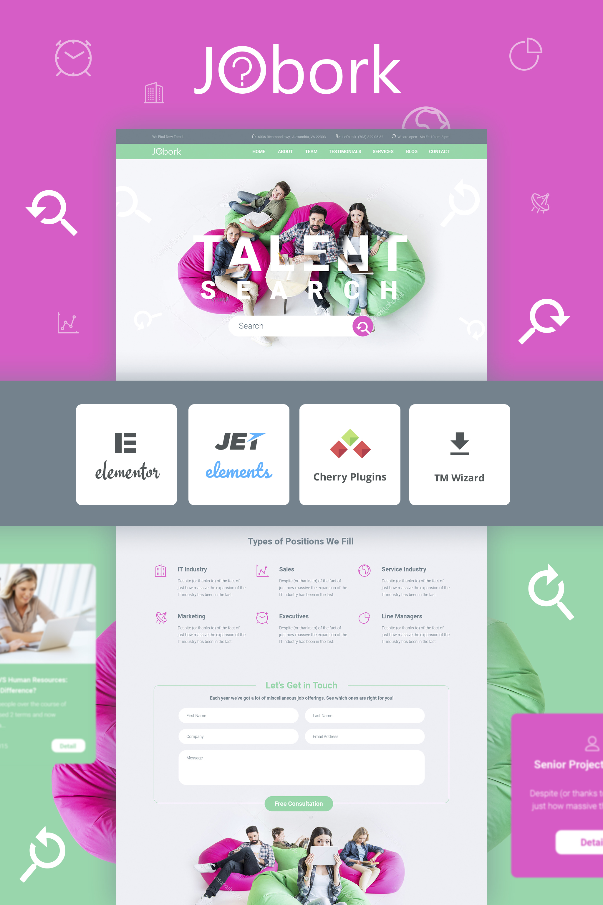 Jobork - Job Portal Template WordPress Theme