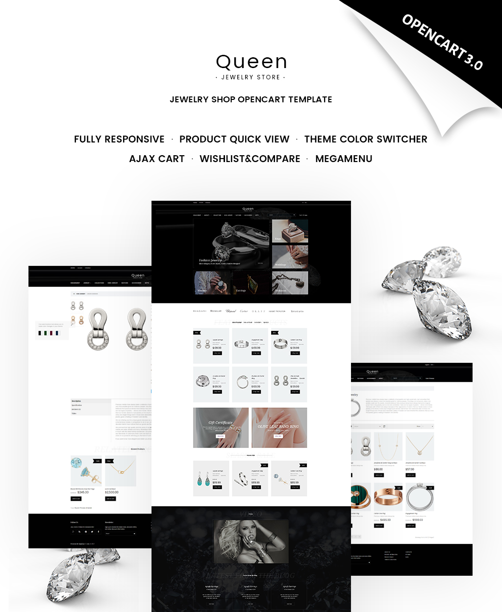 Queen - Jewelry Store OpenCart Template