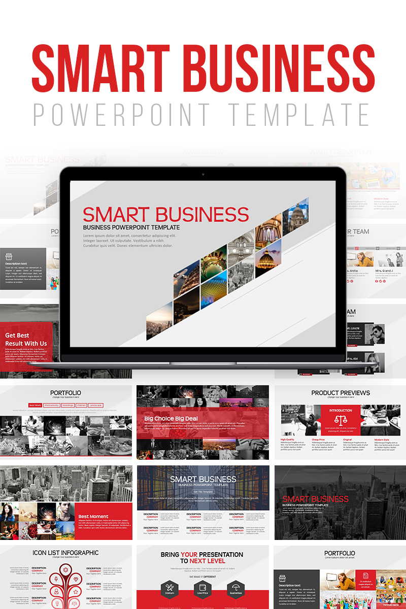 Smart Business PowerPoint template