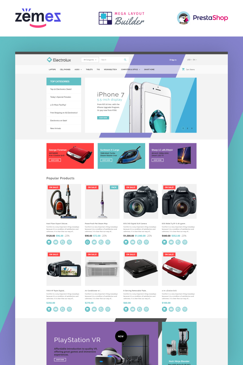 Electrolux PrestaShop Theme