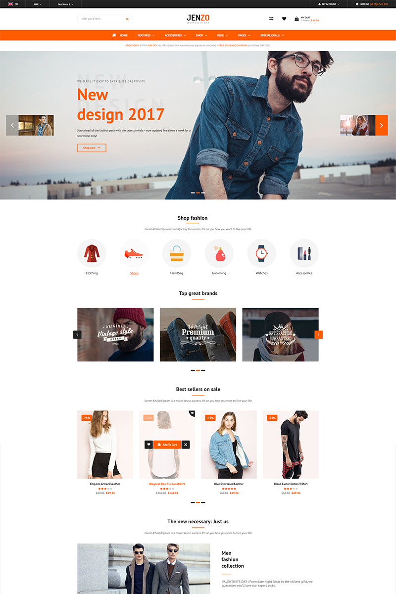 Jenzo - Multipurpose Premium Magento Theme