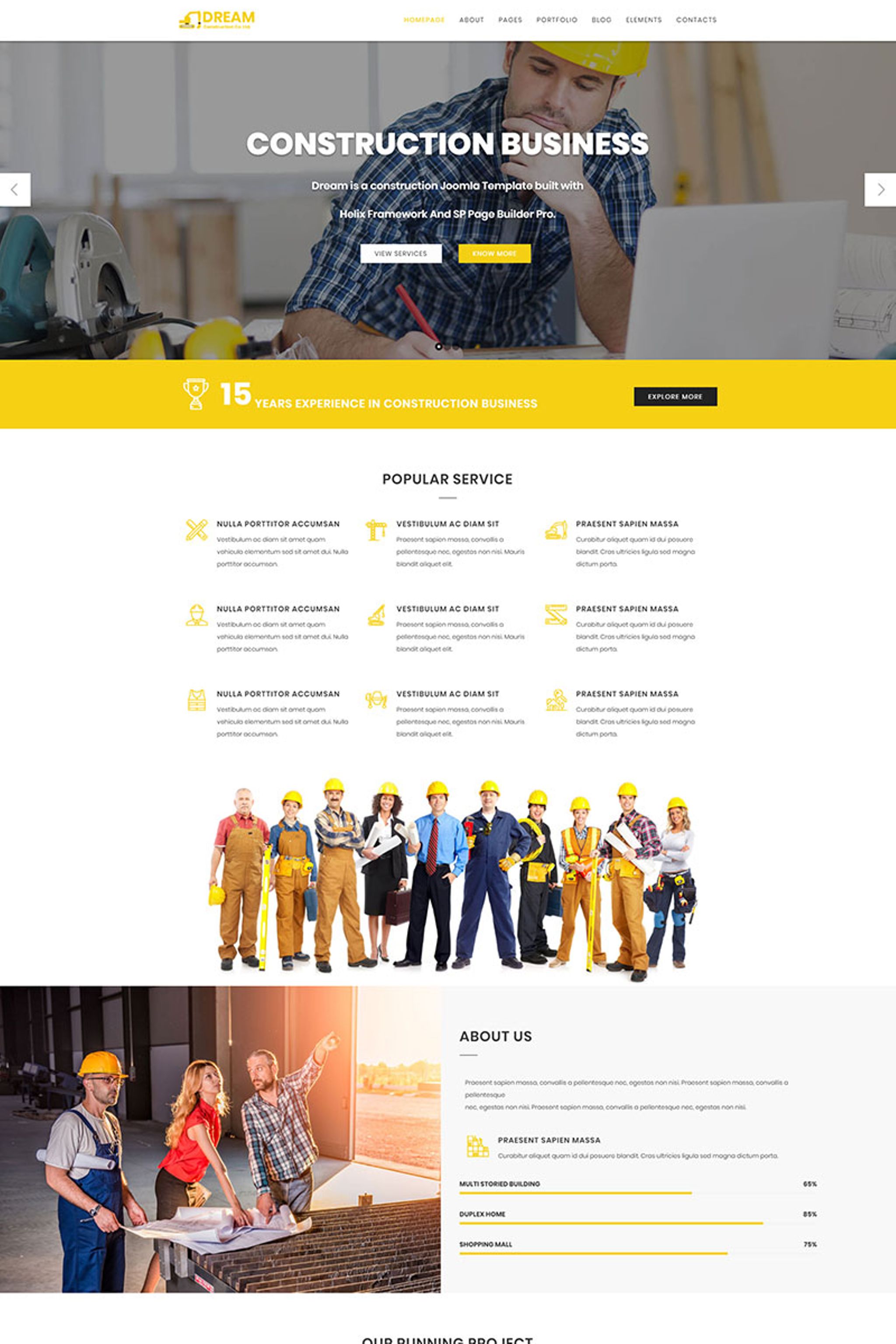 Dream - Construction Joomla Template