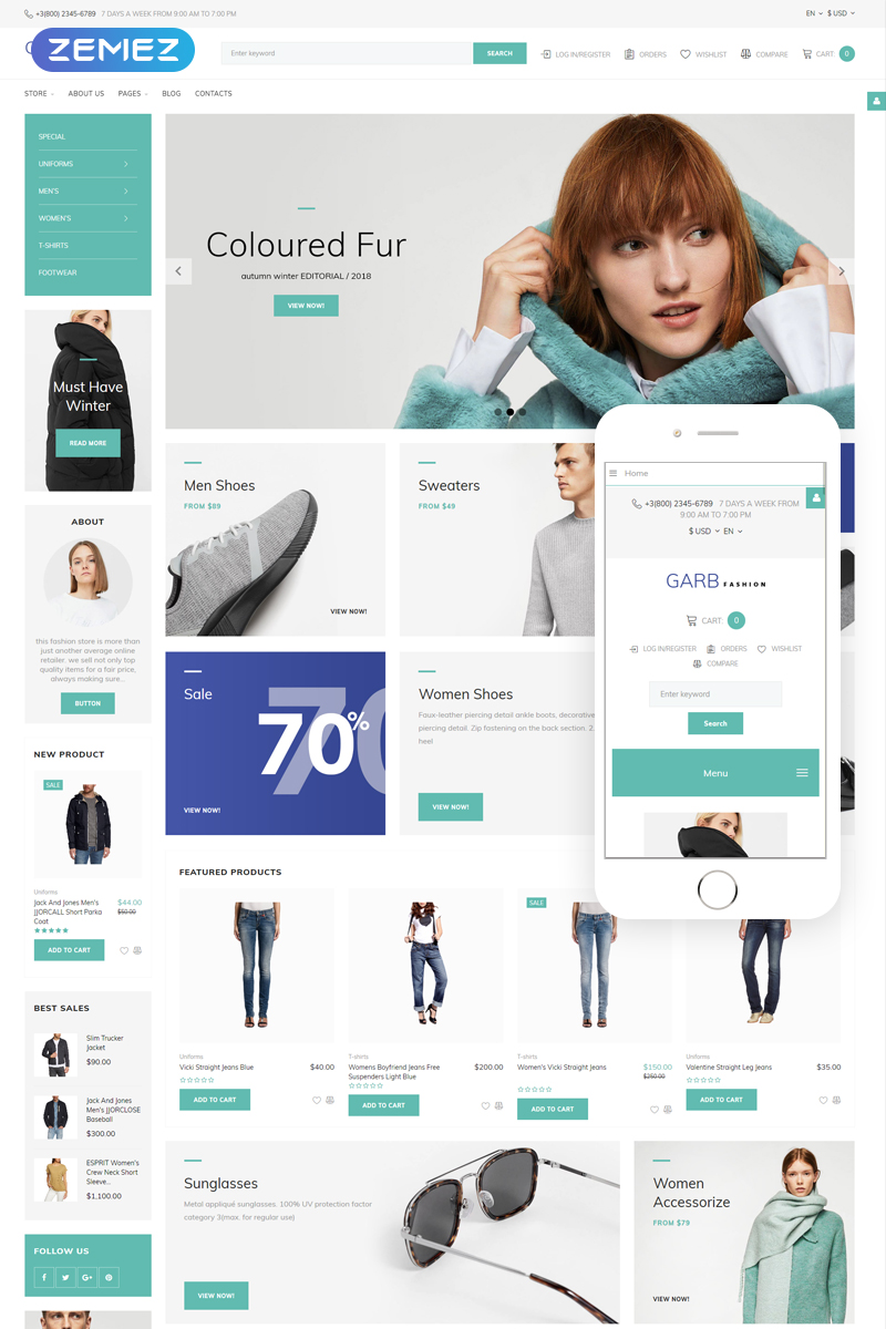 Garb Fashion - Fashion Store Joomla Template