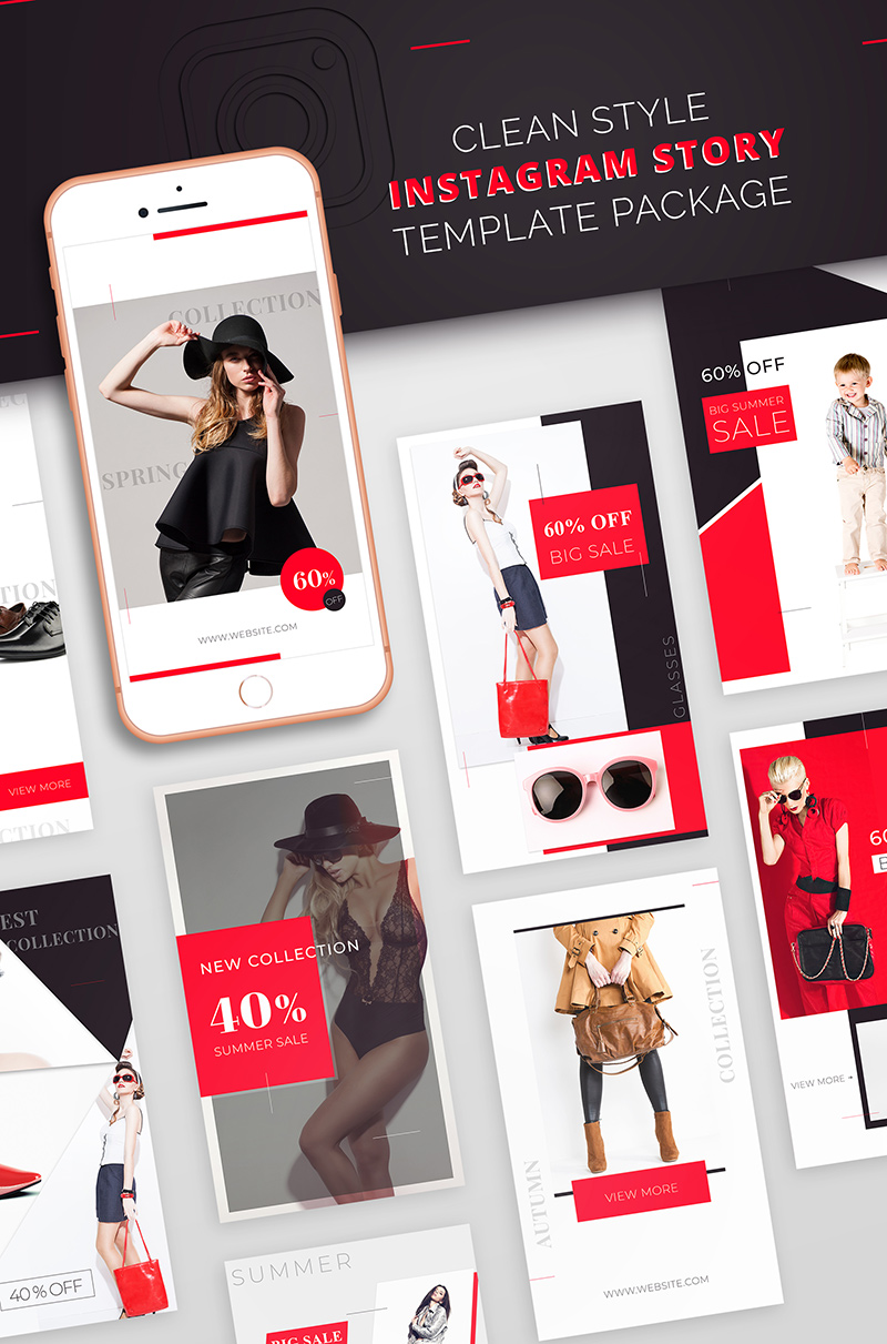 Instagram Story Template Package For Fashion Business