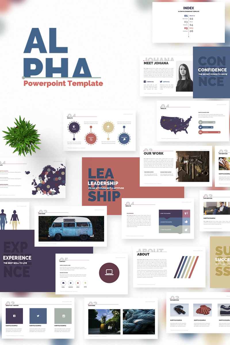 Alpha Presentation PowerPoint template