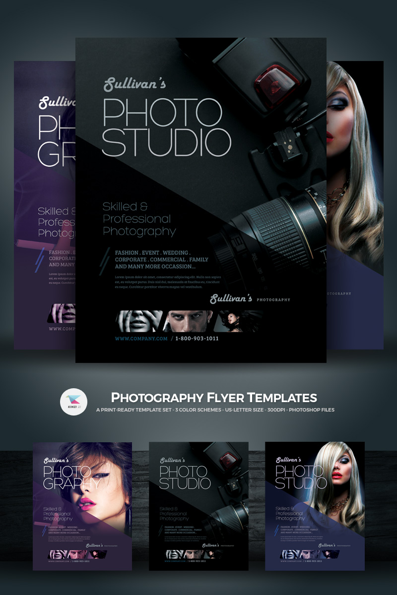 Template 20 : Photography Flyer PSD Template Website  Brobst Inside Free Photography Flyer Templates Psd