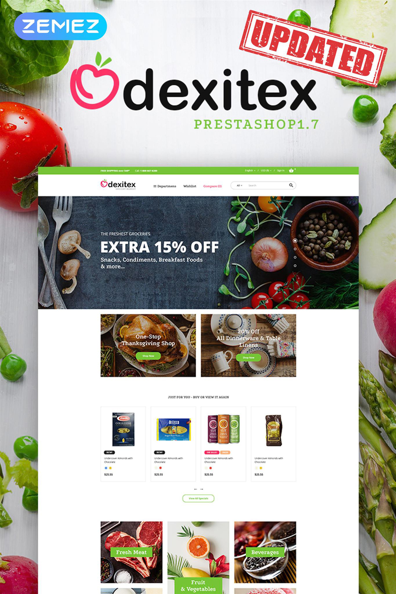 Dexitex - Grocery Market PrestaShop Theme