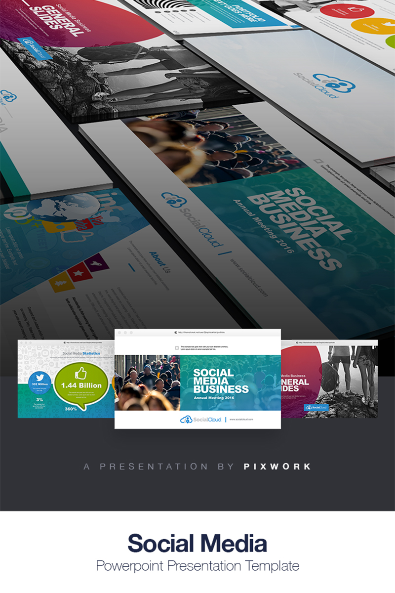 Social Media PowerPoint template