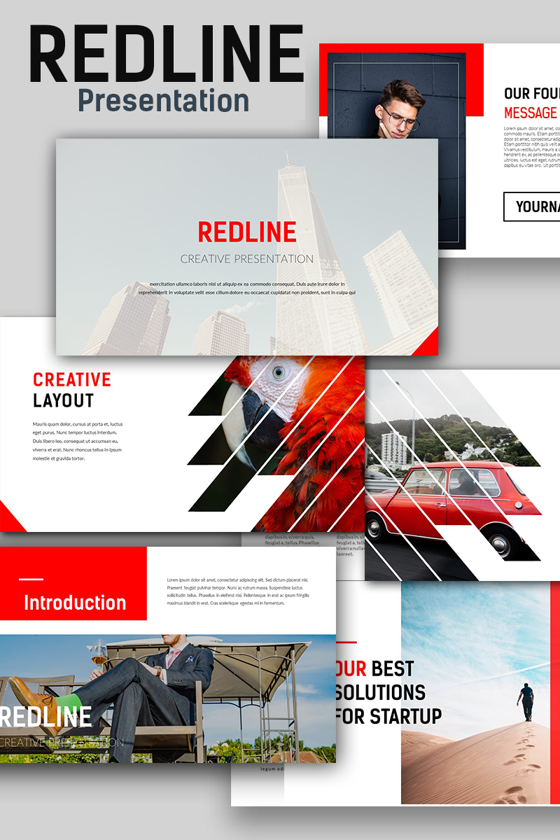 Redline Creative PowerPoint template