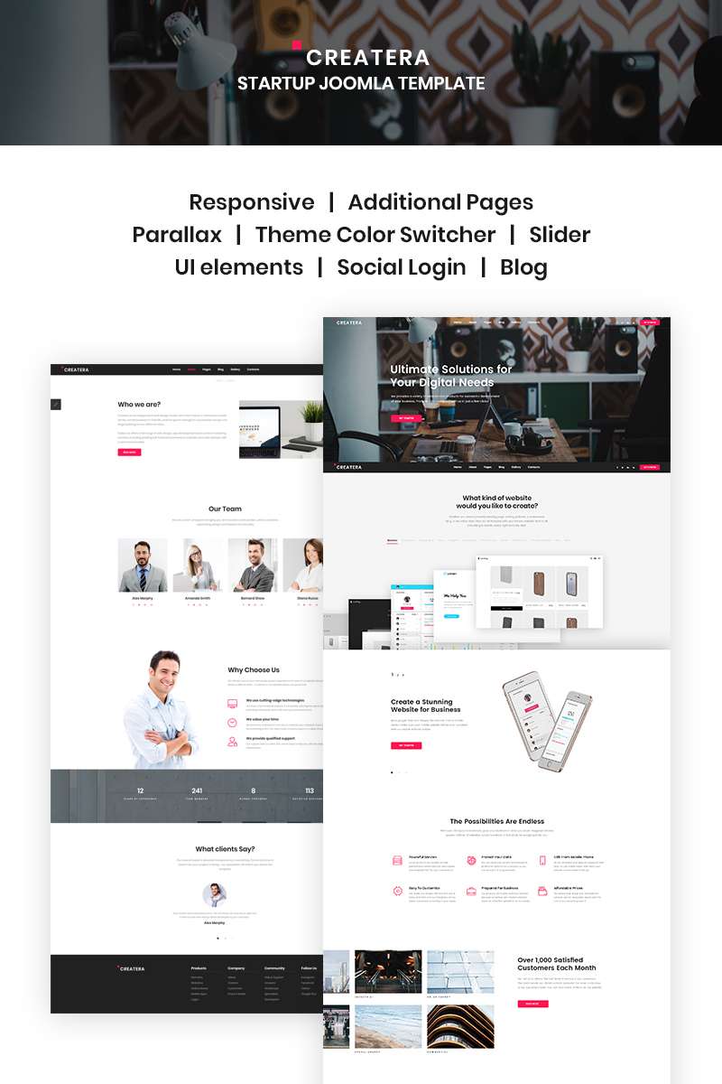 Createra - Startup Joomla Template