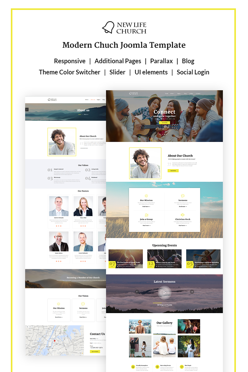 New Life Church Joomla Template