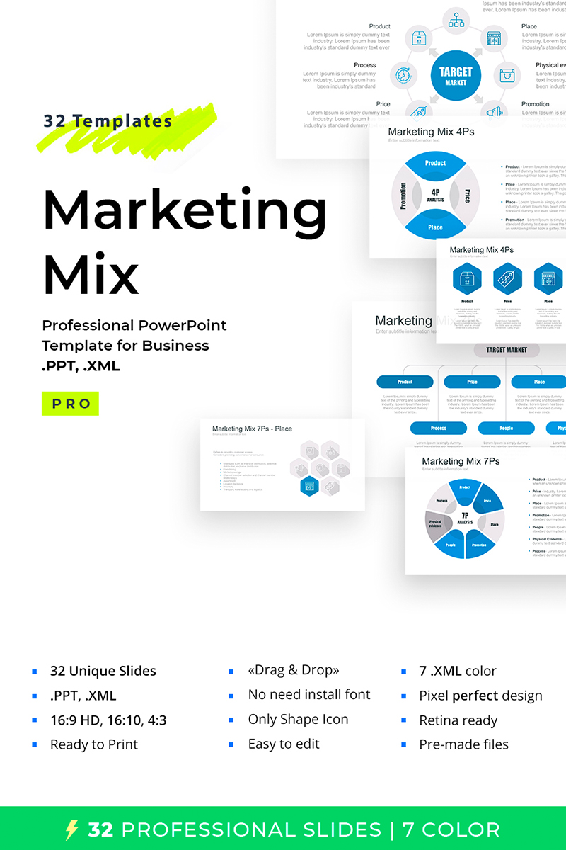 Marketing Mix (tool) PowerPoint template