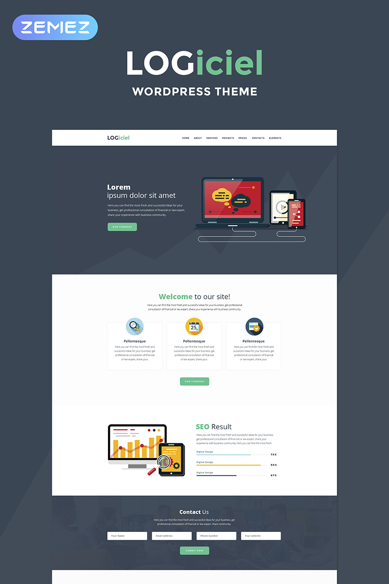 Logiciel - Software Company WordPress Theme