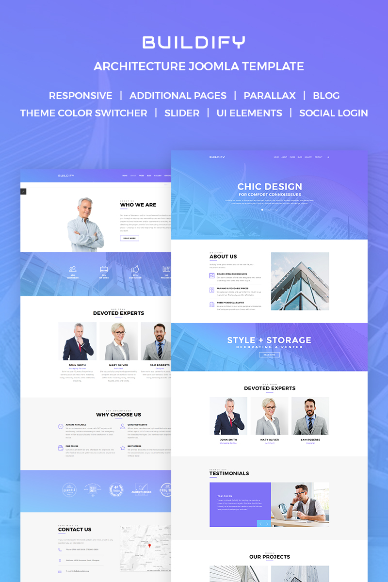 Buildify - Elegant Architecture & Design Agensy Joomla Template