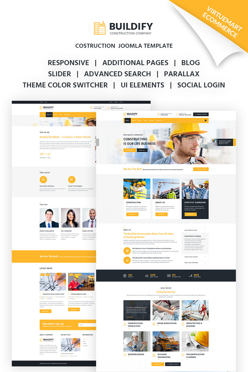 Buildify - Construction Company Joomla Template