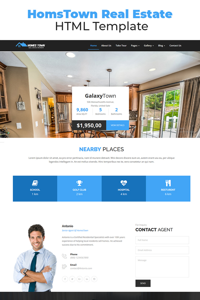 Land Real Estates and Builders Website Template - W3Layouts