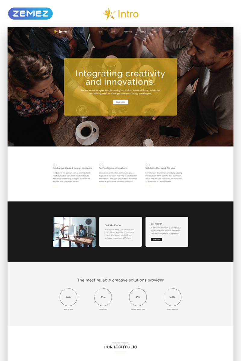 Intro - Dynamite Digital Agency HTML5 Landing Page Template