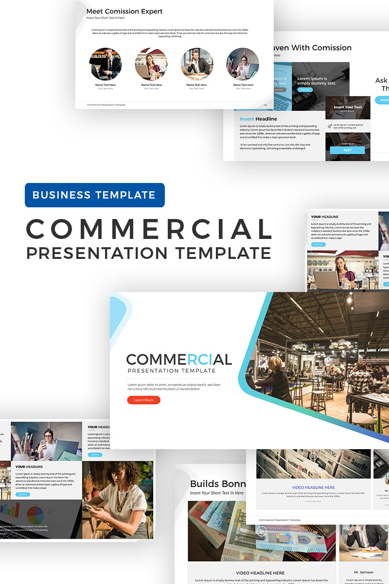 Commercial Presentation PowerPoint template