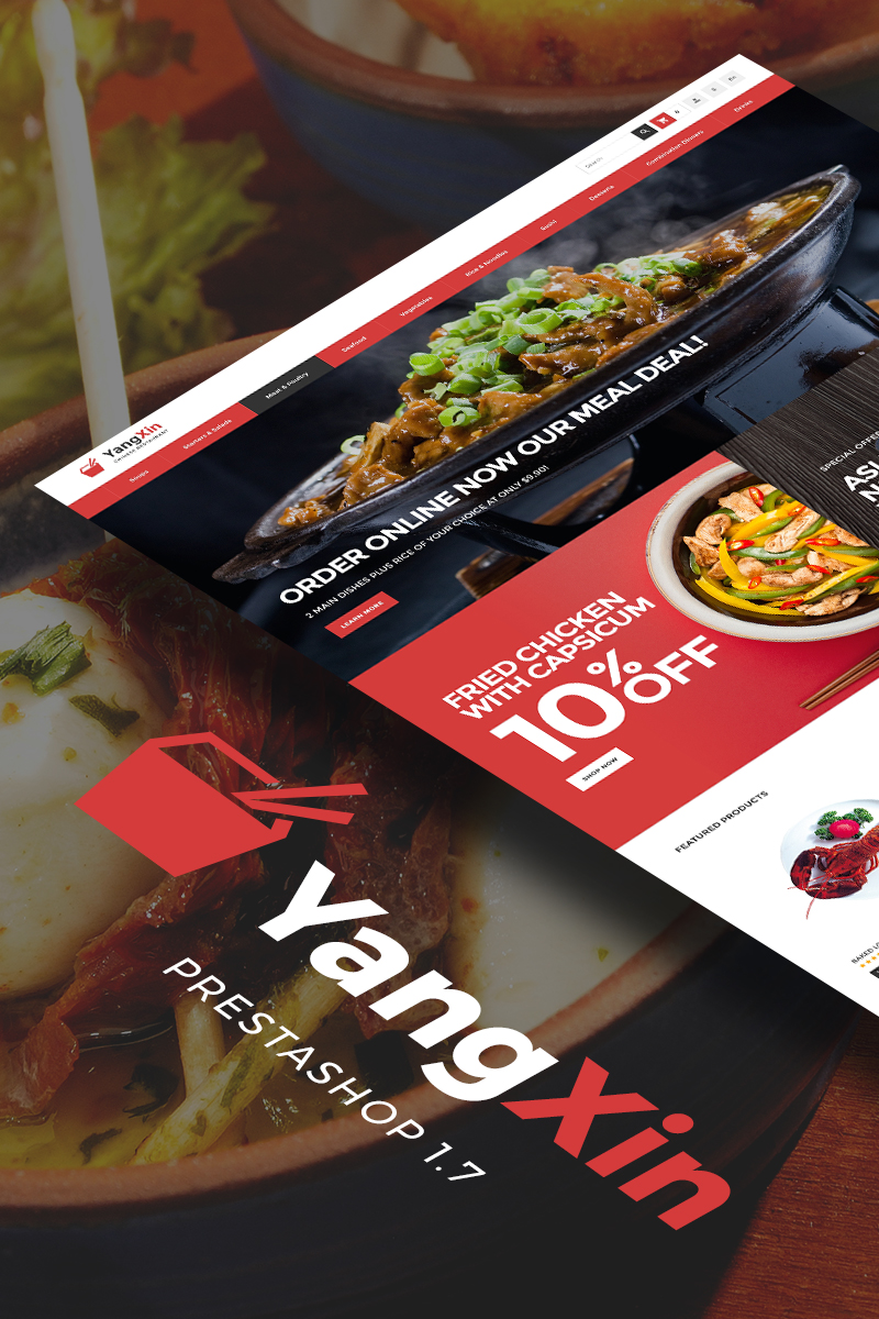 YangXin - Chinese Restaurant PrestaShop Theme