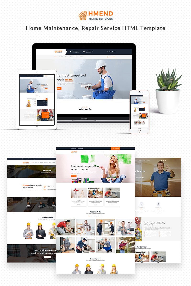 Hmend – Home Maintenance, Repair Service Website Template