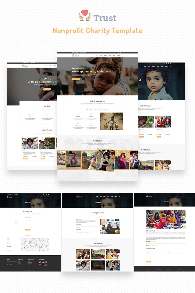 Trust – Nonprofit Charity Website Template