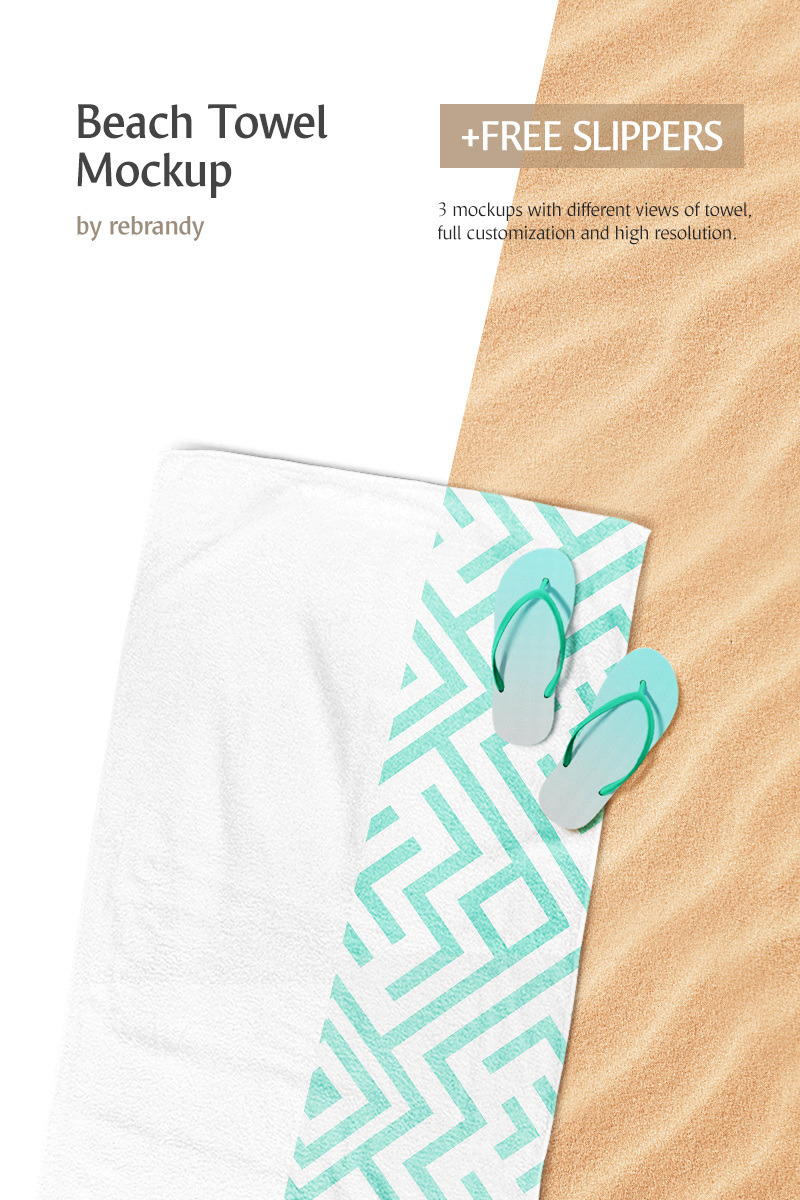 Download Template 68720 Beach Towel Product Mockup Website Brobst Systems