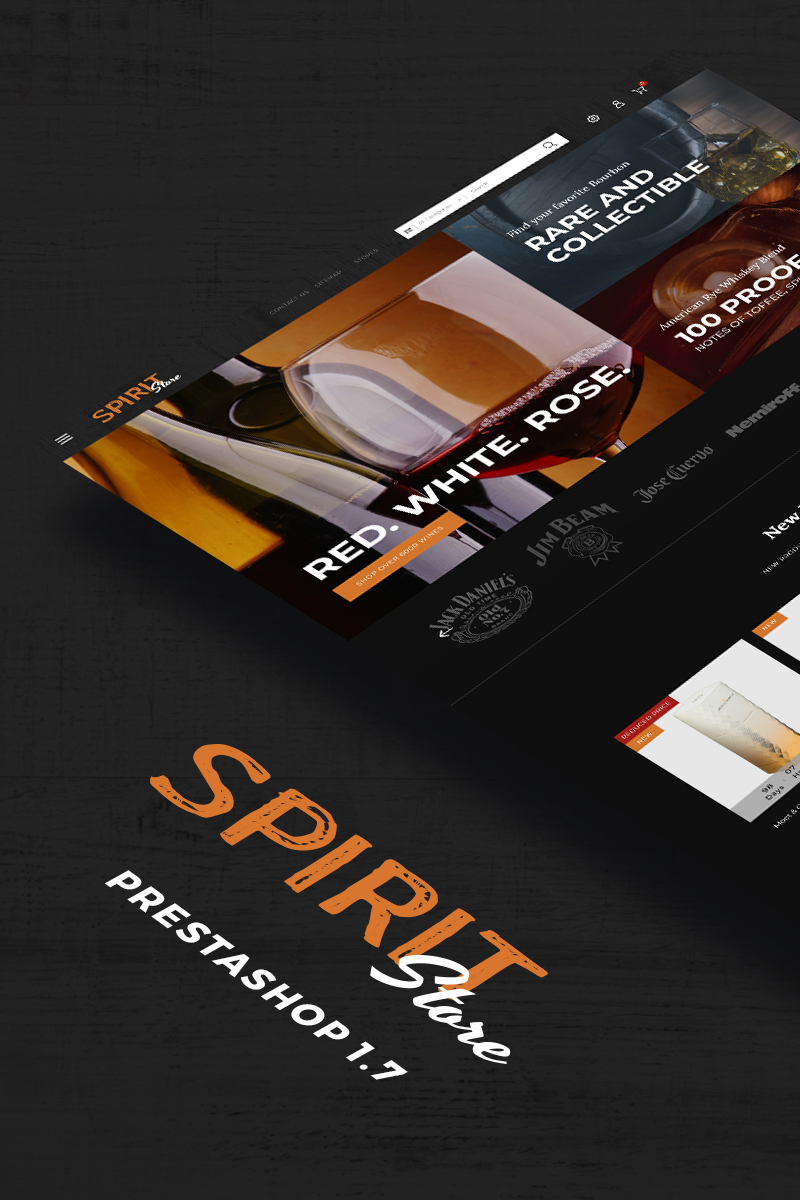 Spirit - Liquor store PrestaShop Theme