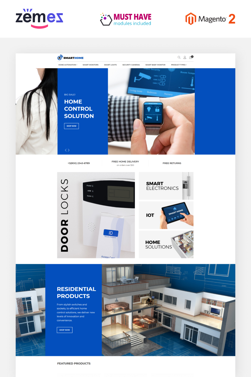 SmartHome - AMP Home Electronics Magento Theme