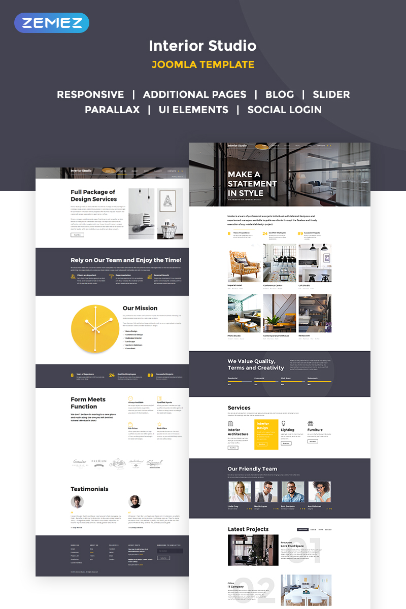 Distinctive Interiors - Interior Design & Construction Agency Joomla Template