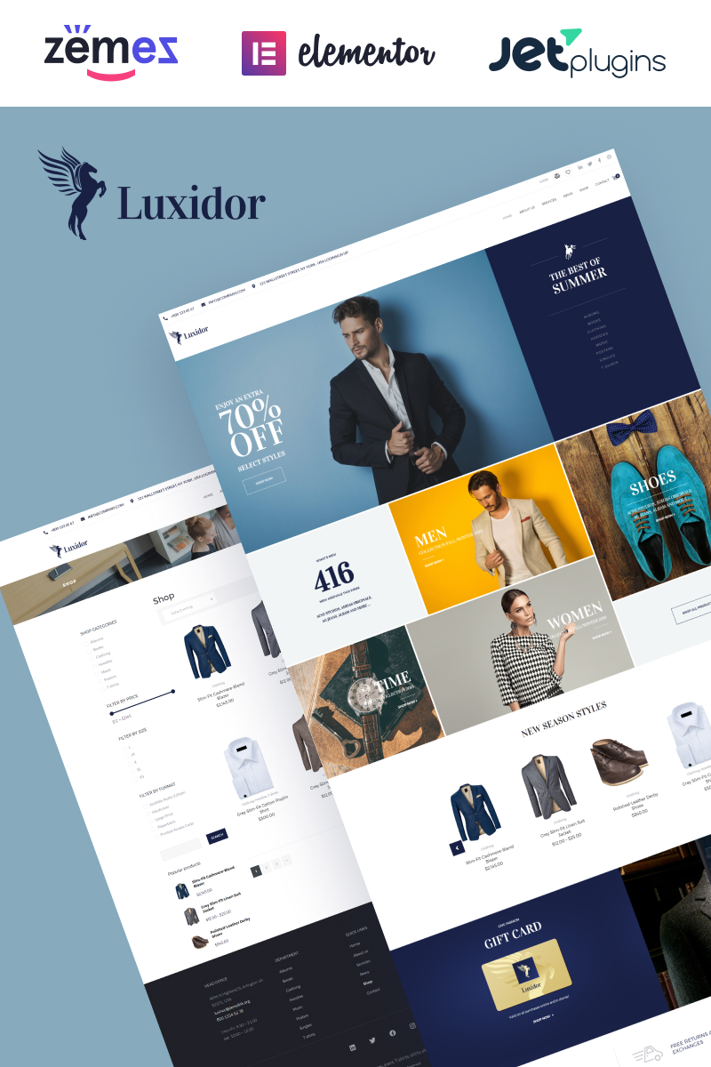 Luxidor - Accessories and Apparel Fashion Elementor ...