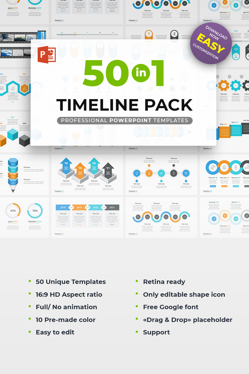 Timeline Pack 22 in 22 PowerPoint Template for $22 In Price Is Right Powerpoint Template.Html