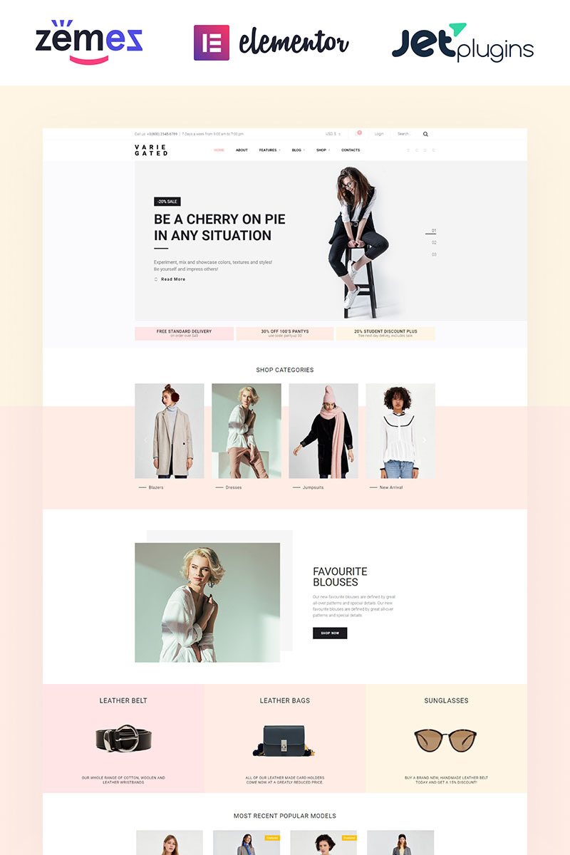 Varie Gated - Fashion Online Store Elementor WooCommerce Theme